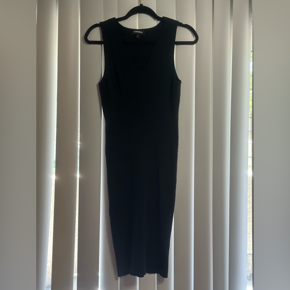 Express Black Midi Dress